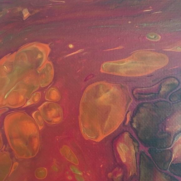 Fall Decor Original Abstract Painting Wall Art - Picture 5 of 7